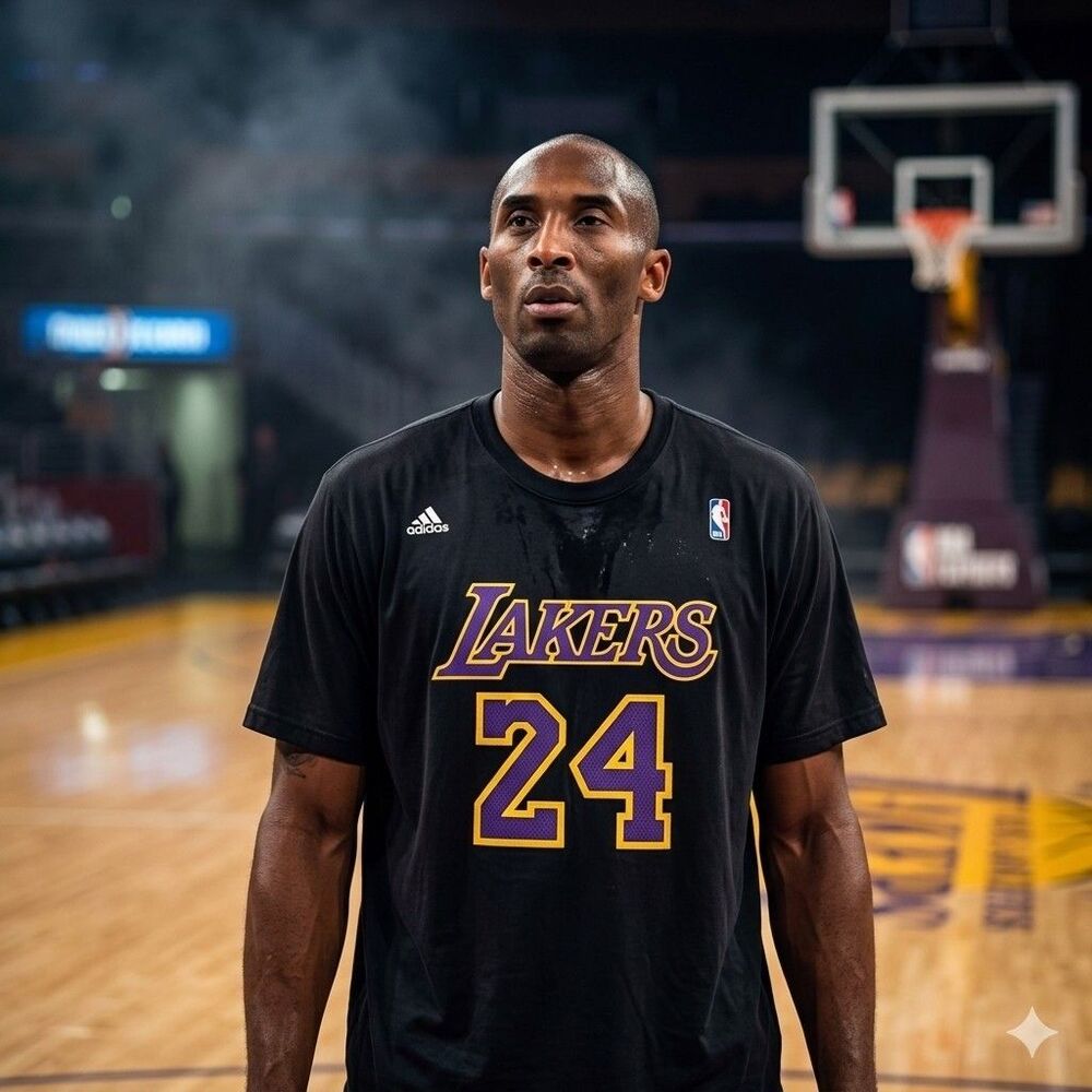 Vintage Adidas Kobe Bryant Los Angeles Lakers #24 NBA Shirt Men's Size M T-Shirt